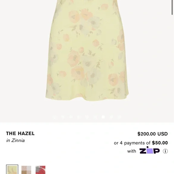 Realisation Par Light Yellow Floral Mini Dress - Picture 7 of 7